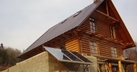 Ploché slnečné kolektory na chate v Terchovej